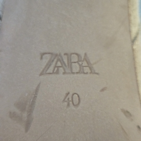Zara Western Tall Suede Leather Knee-High Women's Cowboy Boots Tan 40 EU/ 9 US - Picture 11 of 15